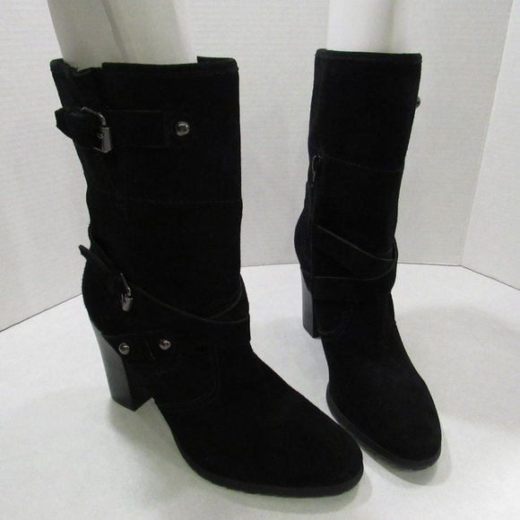Crown Vintage Shoes - Crown Vintage Hadley Black Suede Boots